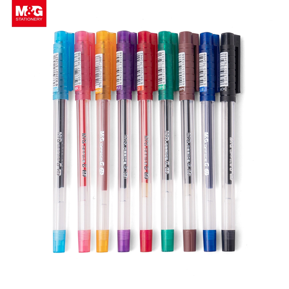 Office Stationery Cheap Plastic Black 0.5mm Gel Pen From China