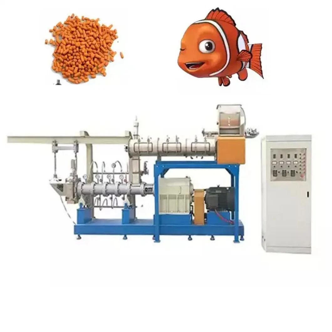 Automatic Aquatic Aquaculture Floating and Sinking Fish Feed Processing Machine Extruder Equipment Plant Line