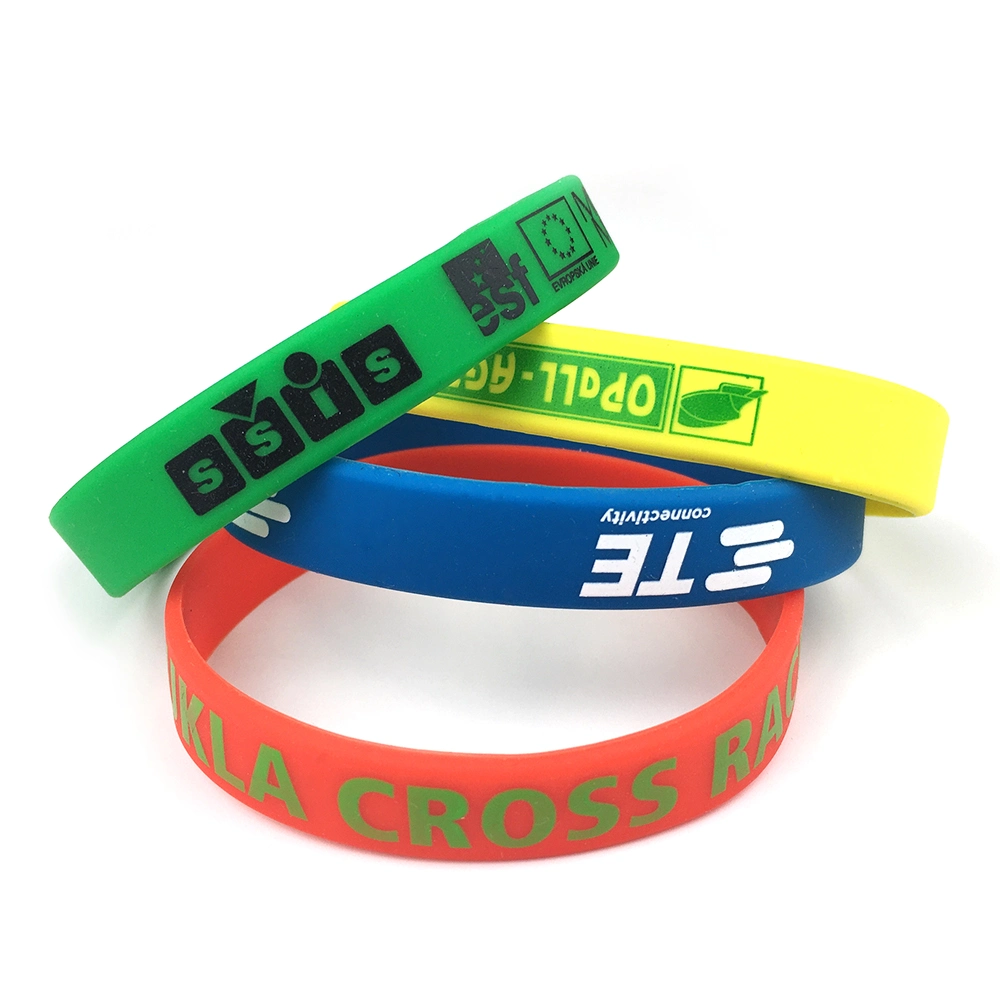 Customized Logo Personalized Silicone Bracelets Sports Wristband Bracelet