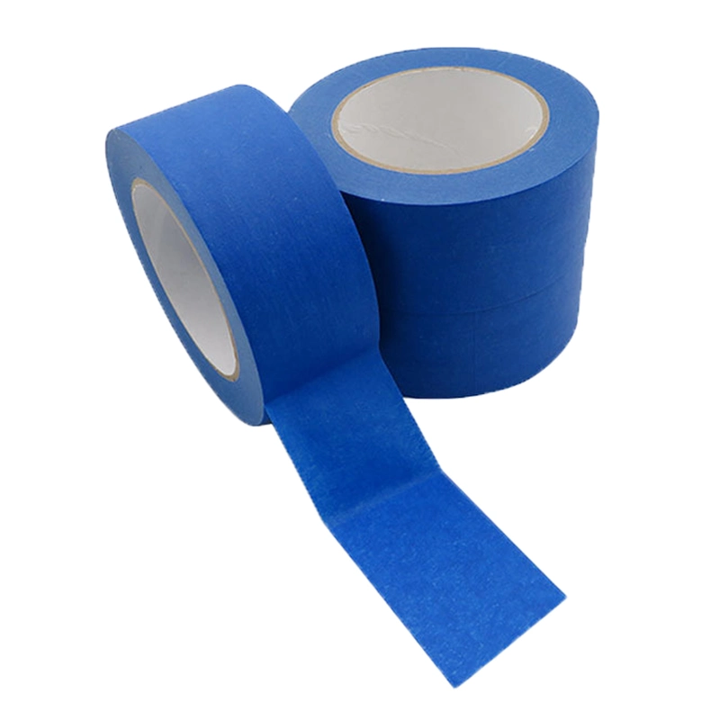 Color Customized Crepe Paper Blue Masking Tape Equivalent to 3m2090