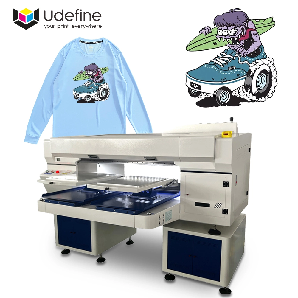 Udefine Double Station Fabric Printer Digital Textile T Shirt Printing Machine