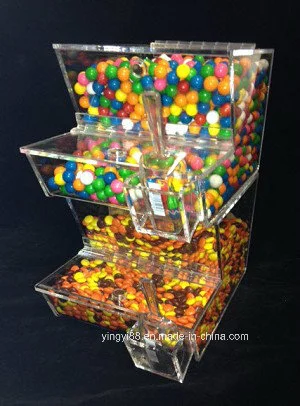 Custom 8" Wide Stackable Acrylic Candy Dispenser