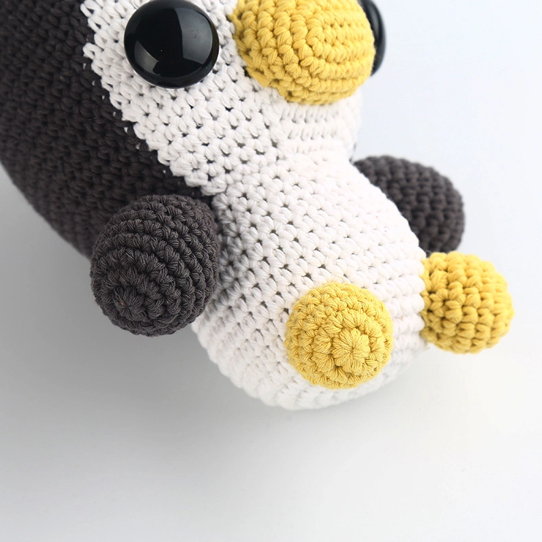 Criatividade Animais Pinguim bonito Baby artesanal Baby Crochet Knitting Toys Decorações