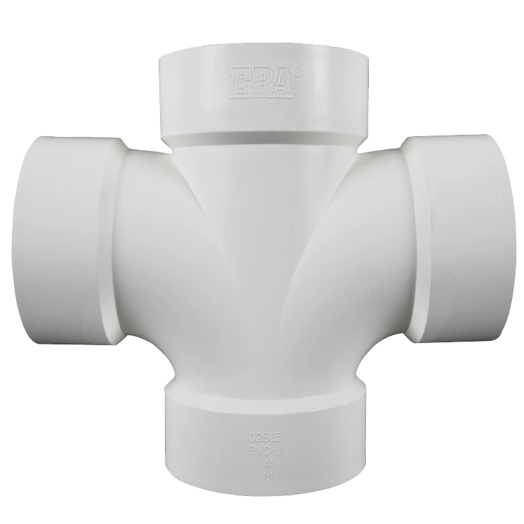 Era PVC Pipe Fitting Plane Cross ASTM D2665 for Drainage