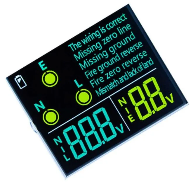 Custom LCD Display Negative Transmissive Va Segament LCD Panel for Circuit Test Instrument