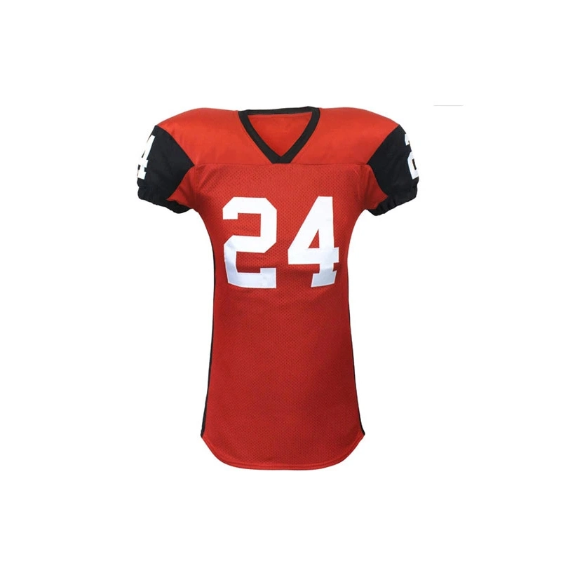 100% Polyester Heavy-Mesh Custom Cheap Uniforms Young Training American Football Jerseys