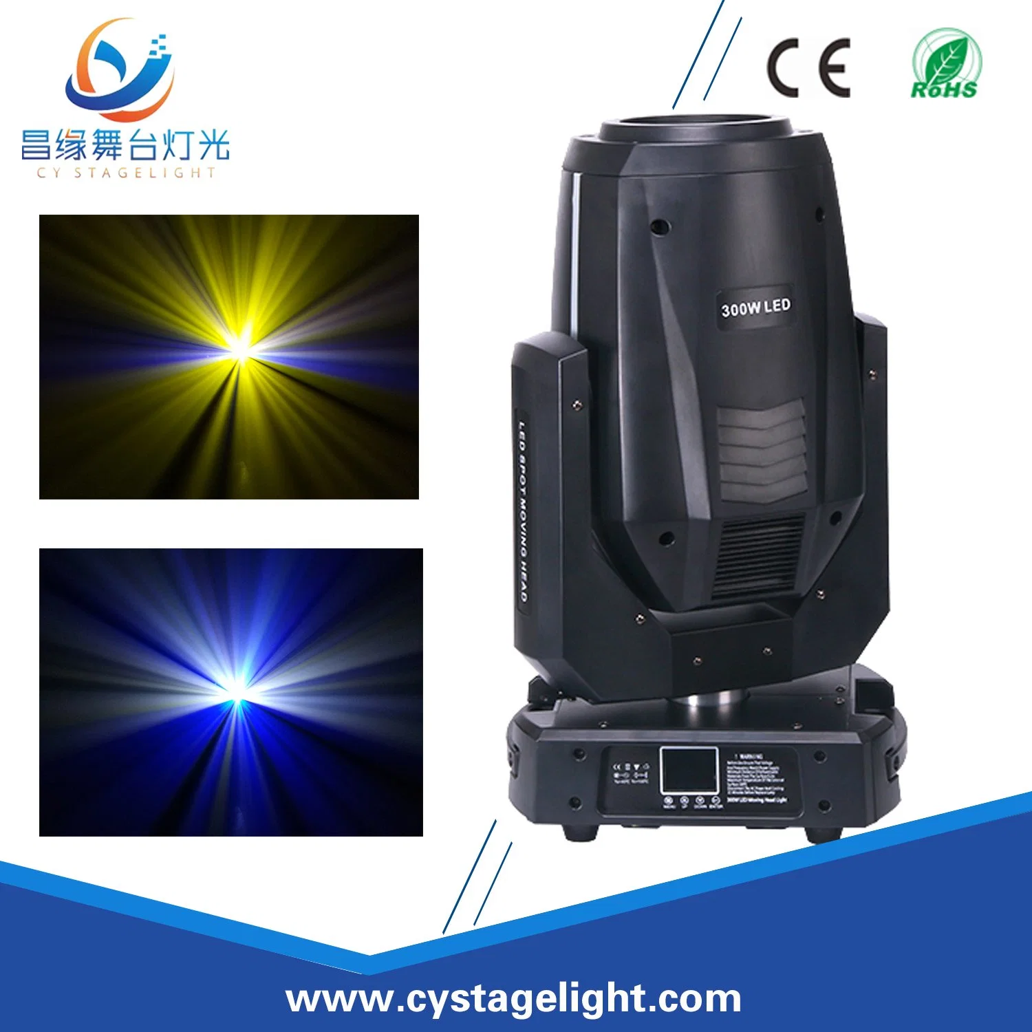 300W High Power LED Gobo Effect Moving Head Spot Lighting with Longer Life Time