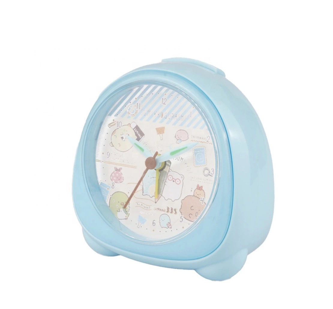 Japan Style Cartoon Figure Customized Dial /Logo Printed Colorful Children Clock