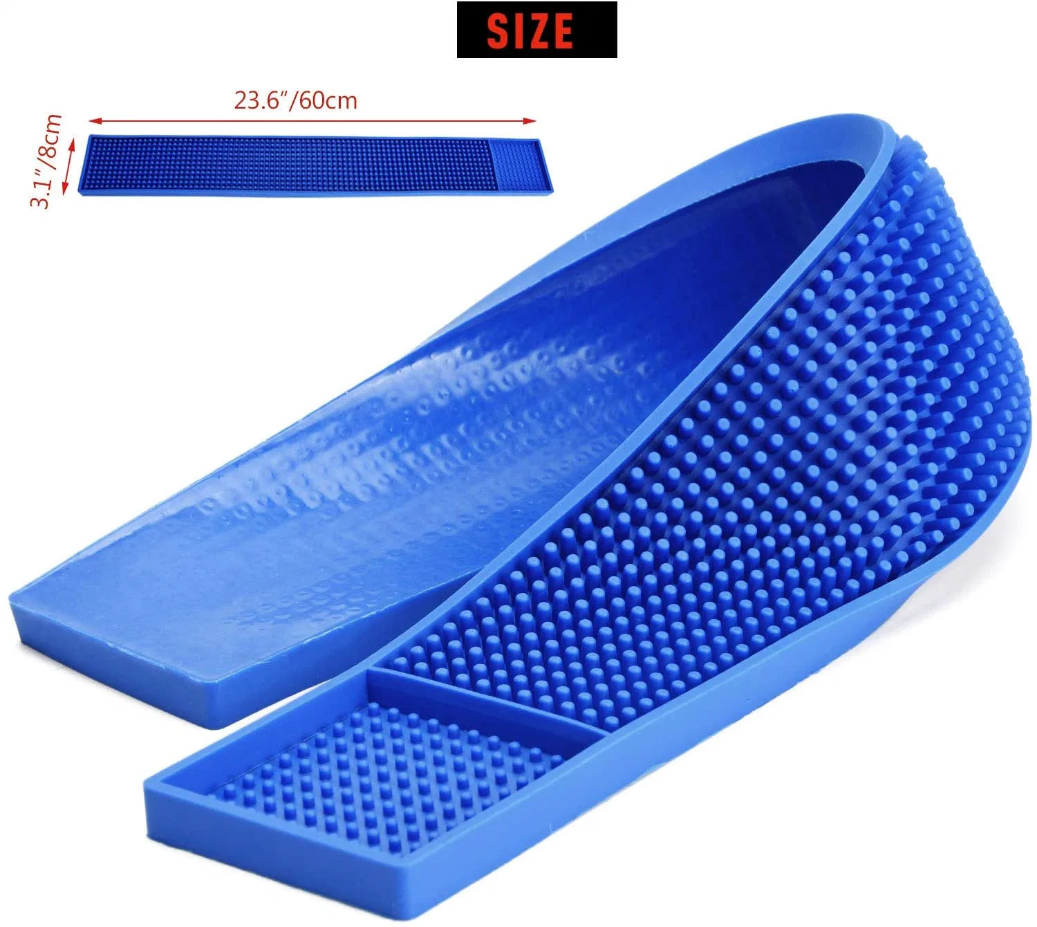 Heat Resistant Tabletop Rubber Bar Mats for Countertop Anti Skid PVC Spill Mat