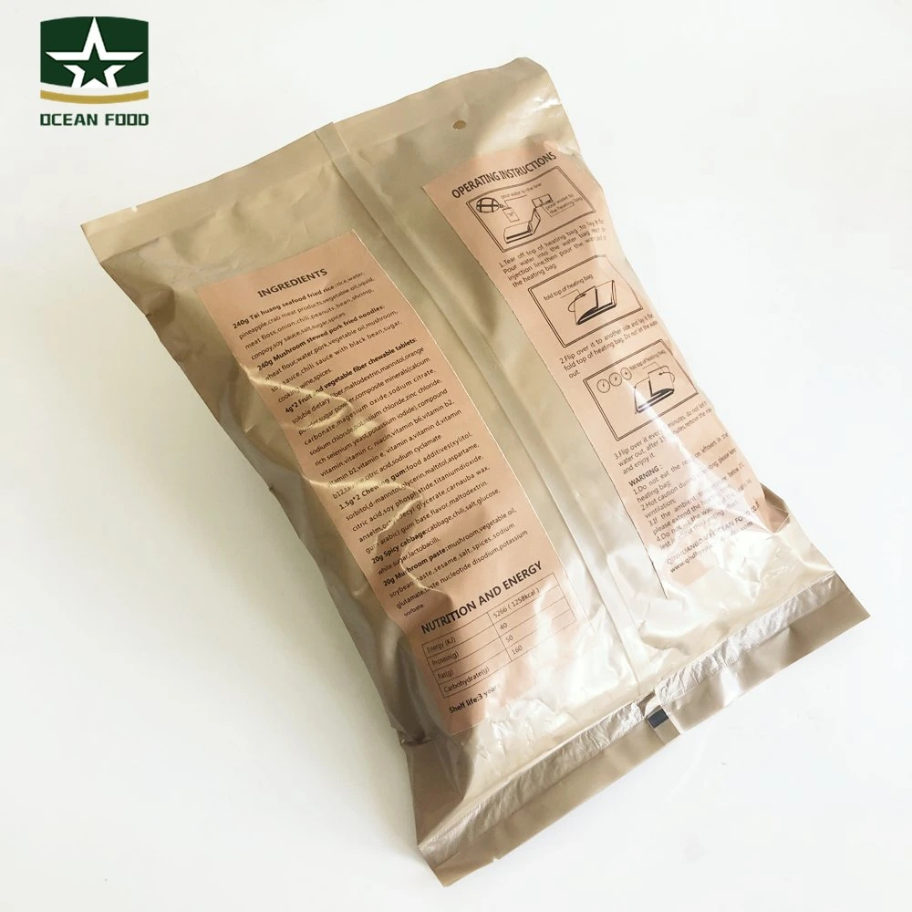 240g Convenient Food Ration Tai Huang Seafood Fried Mre Rice