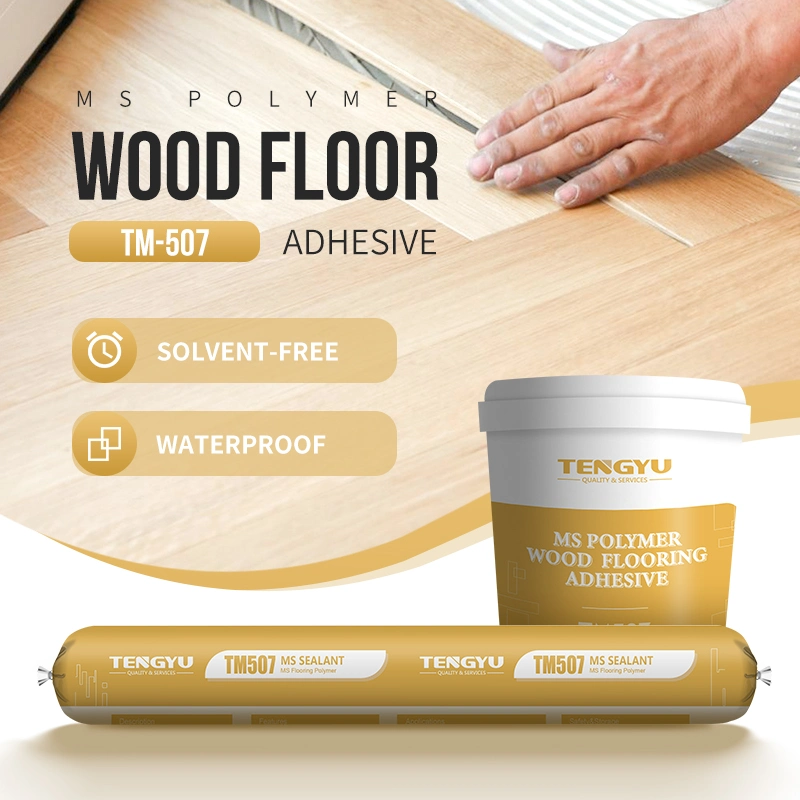 Permanently Elastic Wooden Floor Parquet Timber Flooring Adhesive