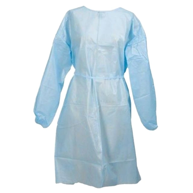 Disposable Waterproof Uniforms PP+PE High-Quality Lab Coats Isolation Gown AAMI Level 2 Sterile Water Resistant Protective Clothing