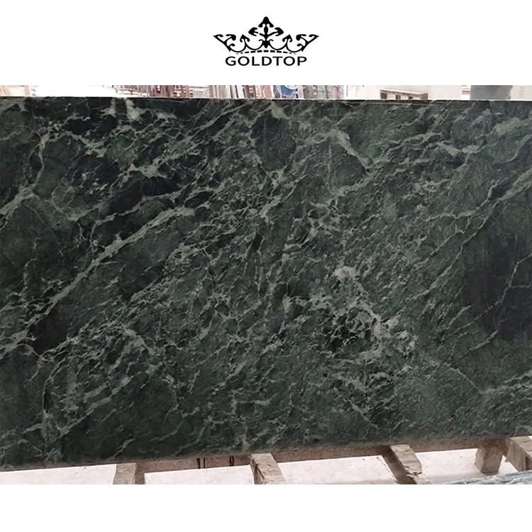 Baumaterial Naturstein Poliert / Honed Oberfläche Badezimmer / Küche / Wohnzimmer Arbeitsplatte Indian Green Marble für zu Hause