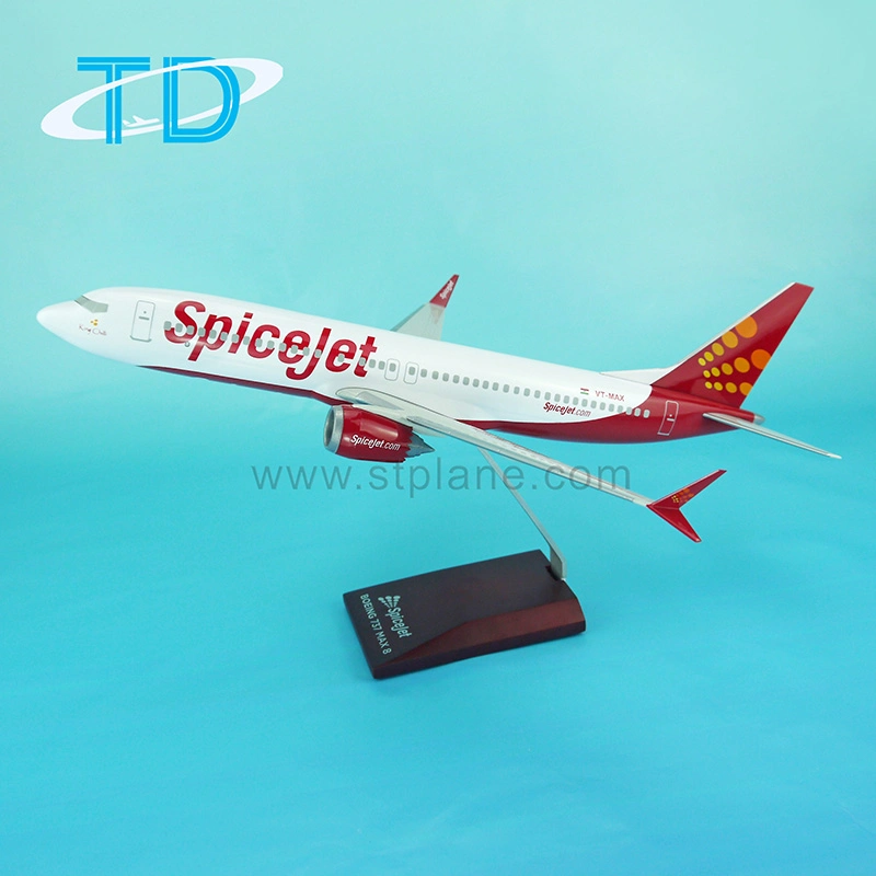 Spicejet B737 Max 8 Resin Craft Models