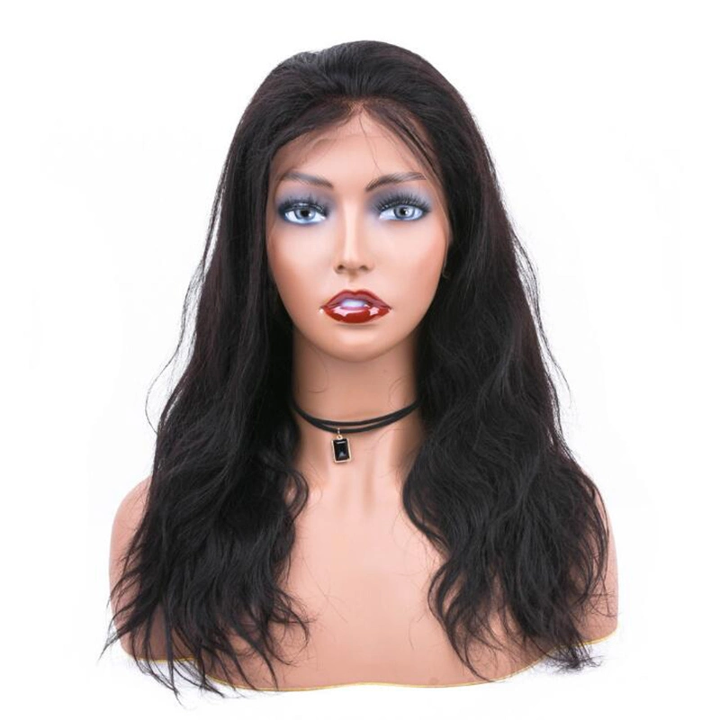 Wholesale/Supplier Cheap Indian Human Hair 100% Unprocessed Cuticle Aligned Virgin Indian Wig Yaki Straight Lace Closure Wig Human Hair