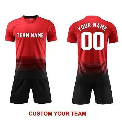 High quality/High cost performance Quick Dry Breathable 100% Polyester Fully Printing Soccer Football Wear Team Training Soccer Jersey Ball Game Football Customized Jersey