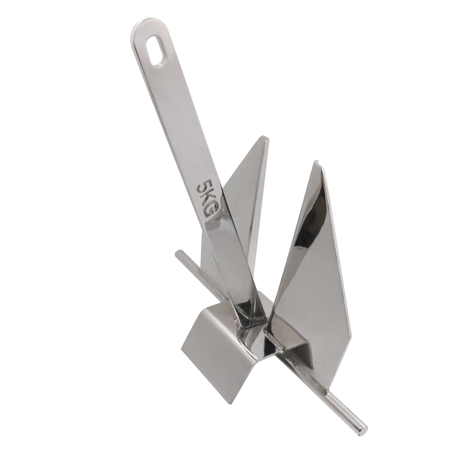 Marine Hardware Mirror Finished Stainless Steel Marine Boat Anchor Fluke Danforth Anchor