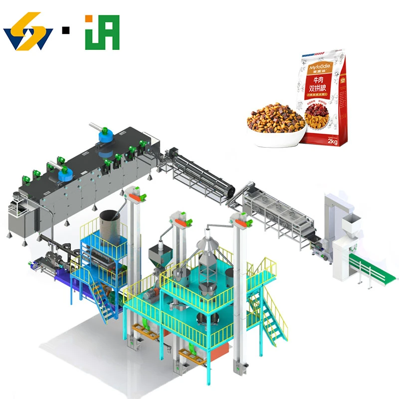 Pet Dog Food Plant Production Line Fish Feed Equipment Manufacturing Extruder Machine