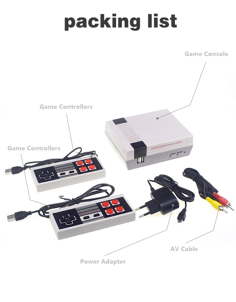 Data Frog Mini TV Game Console 8 بت Retro Video ألعاب مدمجة 620 مع وحدات تحكم مزدوجة لعبة الجهاز المحمول باليد اللاعب