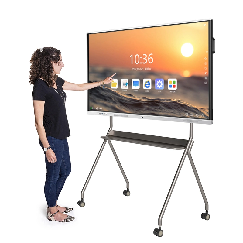 Tout en un OPS Tableau blanc interactif Prix Infrarouge Clever Écran tactile intelligent Tableau blanc électronique.