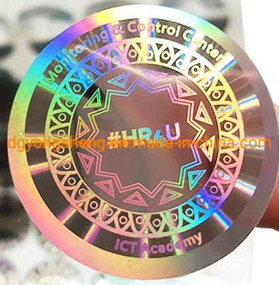 Customized Self- Adhesive Anti-Fake Secure Transparent Hologram Sticker