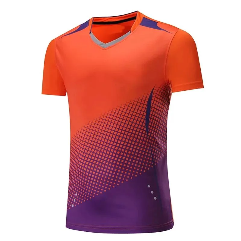 Seca rápidamente nuevos popular mercado de desgaste del deporte de tenis Badminton T-Shirt Deportes cortometrajes mujeres/hombres camiseta de tenis de mesa