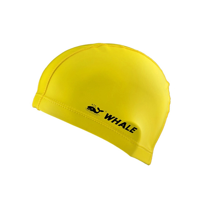 New Design Polyester PU Big Size Swimming Caps Swim Hats