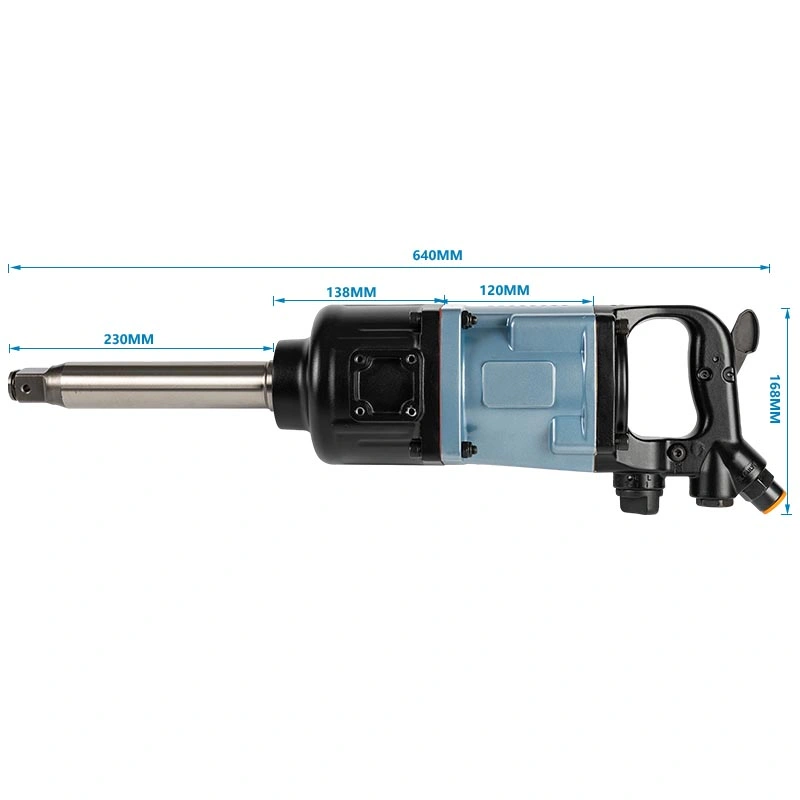 Llave de impacto neumática industrial profesional de altas prestaciones de 1 pulgadas neumática Herramientas neumáticas