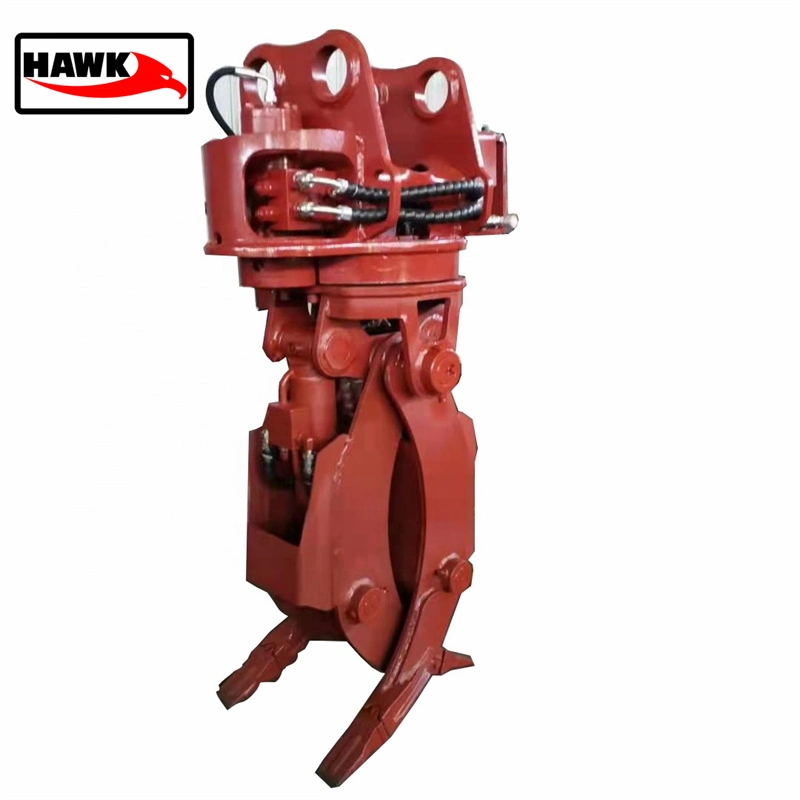 Excavator Grapple Bucket Hydraulic Wood Grapple 360 Log Grab and Stone Excavator Rotating Grapple