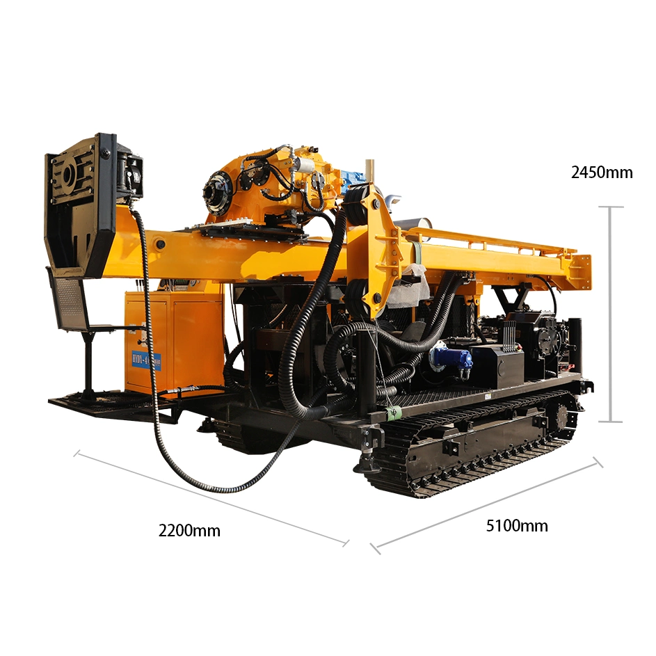 Verkaufen 1000 Meter High-Power Hard Rock Hammer Bohrmaschine Crawler Kernbohrmaschine