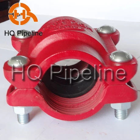 UL/FM Ductile Iron Pipe Fittings Heavy Duty Flexible Grooved Coupling