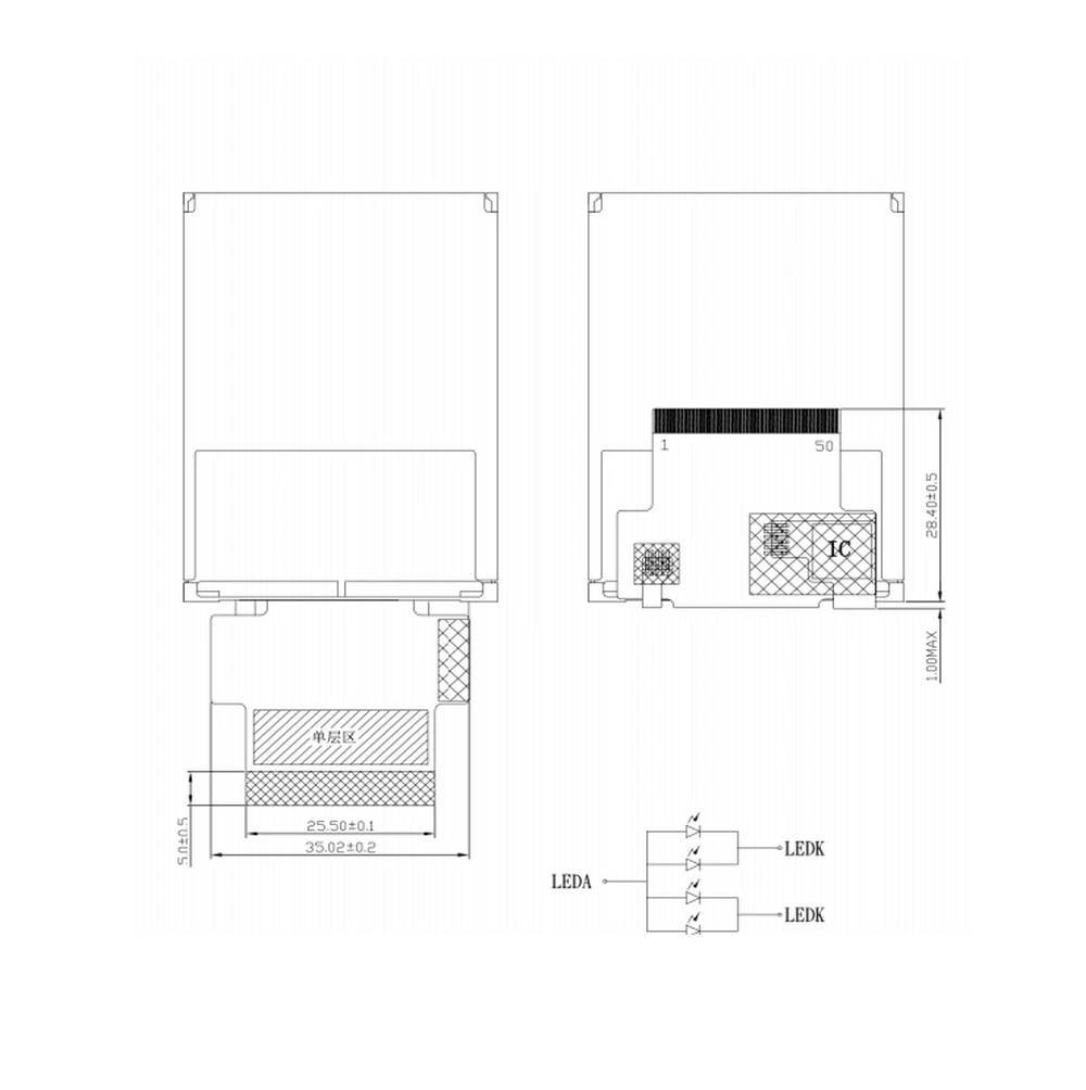 Instrumentation 2.4 Inch 240X320 Qvga Touch Screen LCD Module with CTP