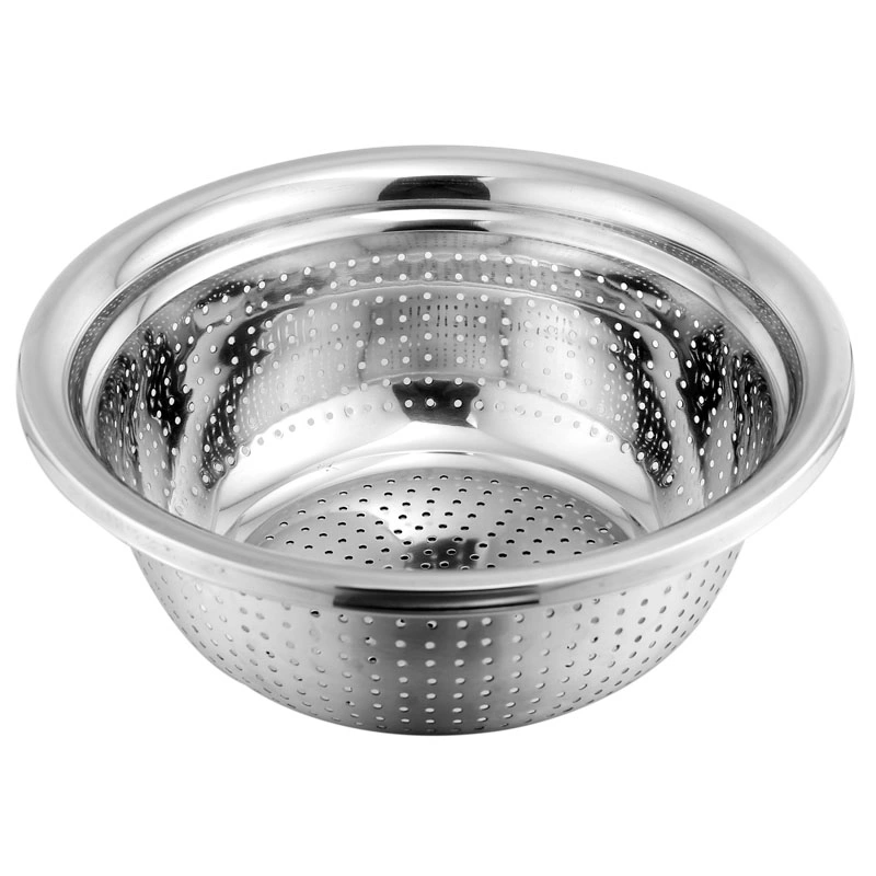 Stainless Steel Strainer Fruit Vegetable Colander Mesh Basket Tray+Basin+Colander Set Food Grater