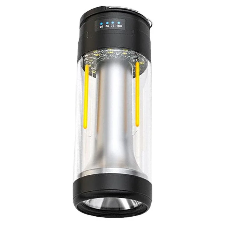 Outdoor Rechargeable Solar LED Camping Light Megnetic Base Lantern for Tent Hiking