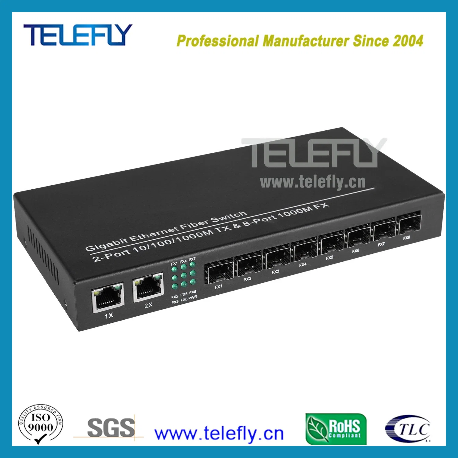 High-Quality Optic Media Converter with Sc/FC/SFP Connector Used for Ethernet to Optical Fiber Since 2004