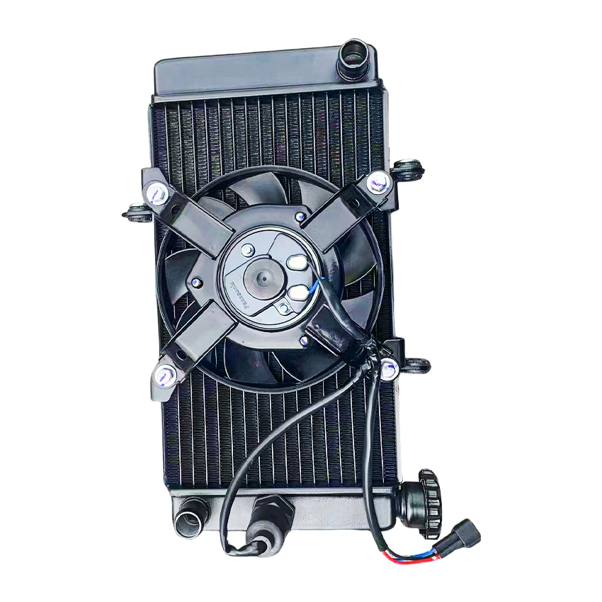 Motorcycle Radiator with Fan for Zongshen Engine Nc300 Nc300s Nc450 High quality/High cost performance  Motor Cycle Accessories Aluminium Cooling Radiator Fans