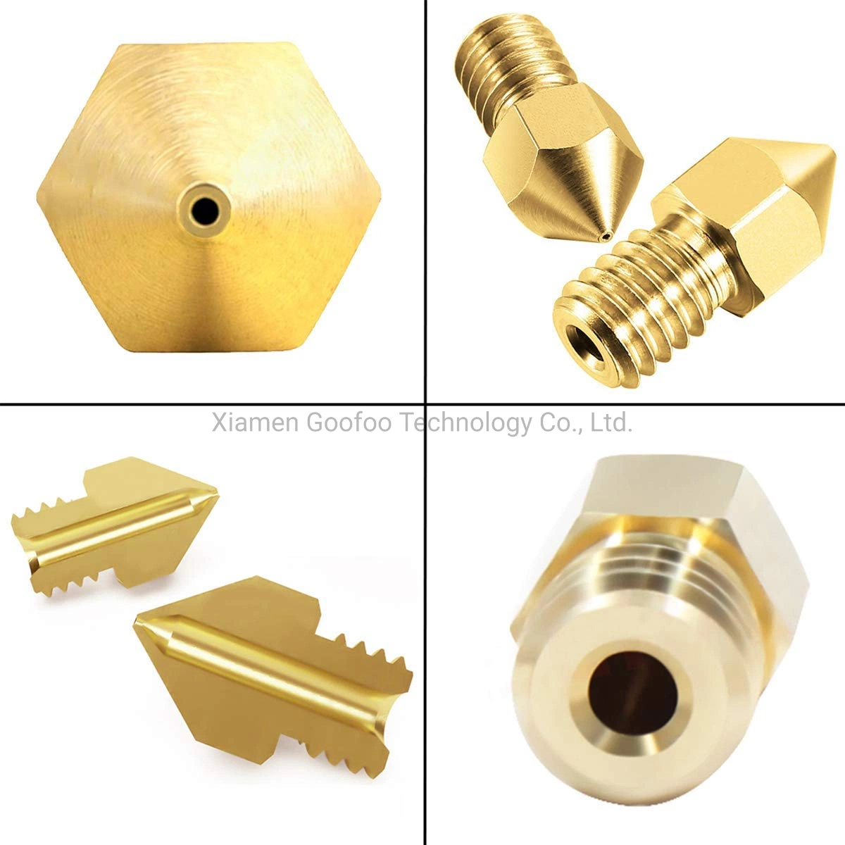 3D Printer Accessories Extruder Nozzle 0.2/0.3/0.4/ 0.5/0.6mm for 1.75mm Mk8 PLA Printer