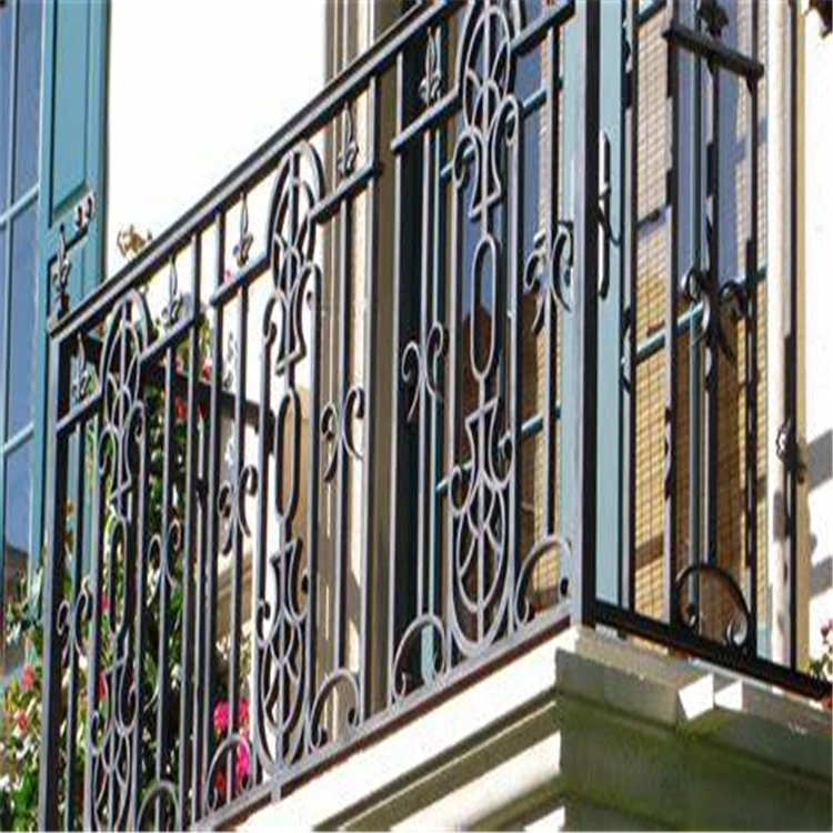 Factory Decorative Balustrade Wrought Iron Metal Acrylic Indoor Stair Railings