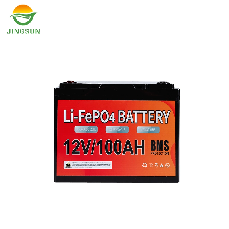 OEM High Discharge Rate Grey/Black/Red Deep Cycle Batteries Lithium Iron Solar Battery