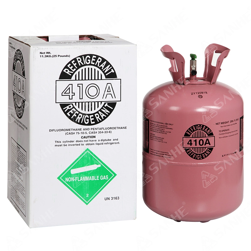 Pureté 99.9% mélange 251b/11,3 kg gaz réfrigérant R410A pour climatiseur