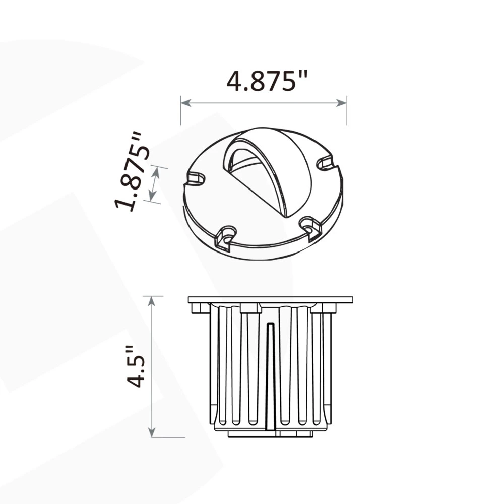 Plus tard à la mode dans le sol étanche Luminaire pour MR16 cour extérieure de l'éclairage