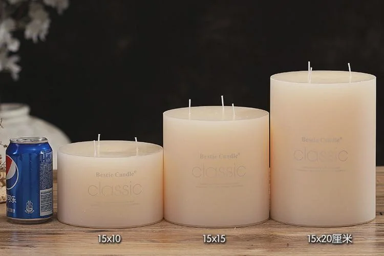 Candle Vendors White Stick Candle Smokeless Dripless Religious Candle