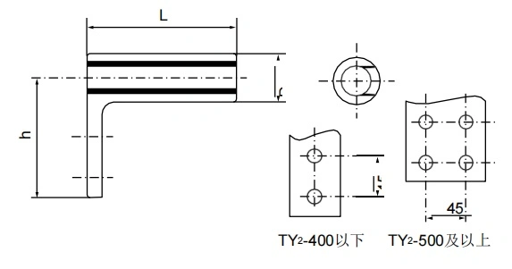 Terminal Connectors for Double Conductors Bolted Type, Type Ssl, Group a