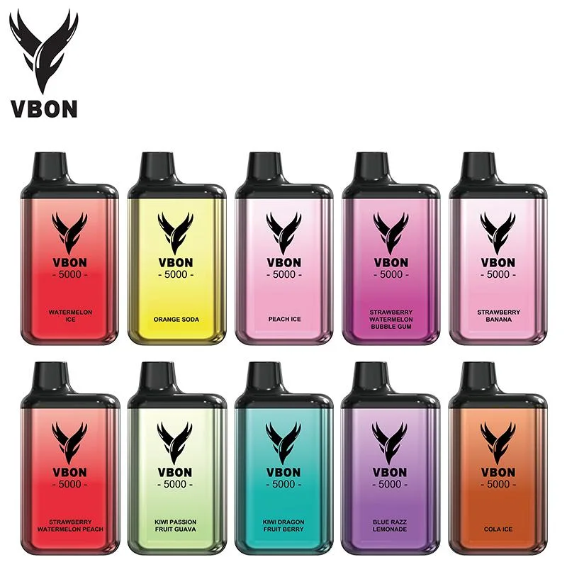 Vbon desechables Bar 5000bocanadas E-Cig de tipo C colores luz Mesh/OEM ODM Vape Mayorista/Proveedor