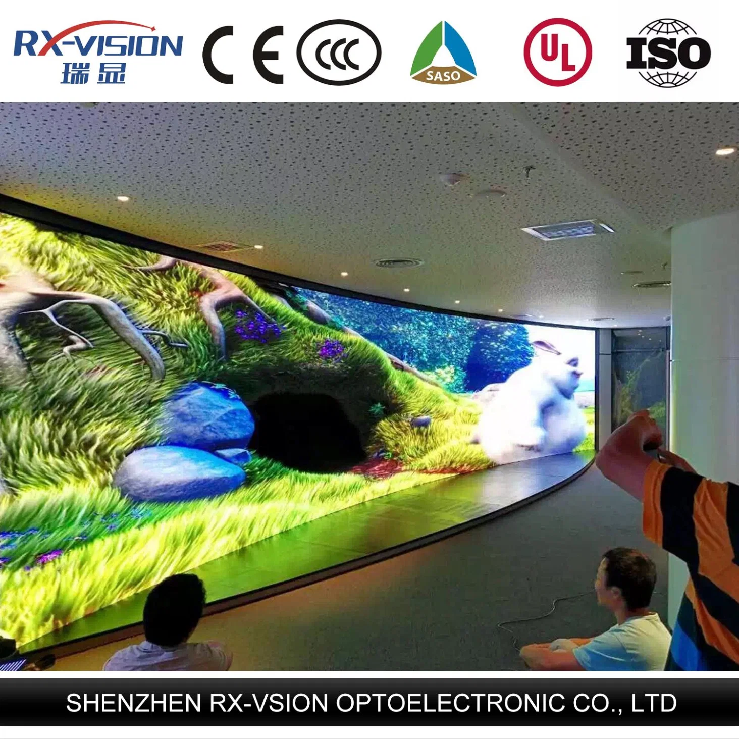 P2.604 500*500mm LED Display Indoor Rental Pure Black LED Series