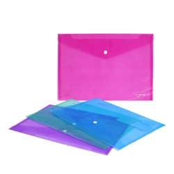 Custom Office PVC Filing File A4 Clear Plastic File Folder for Document Bag Transparent Folder