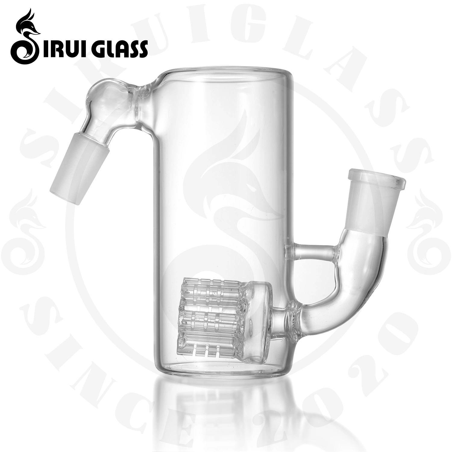 Sirui Heavy Shower Perc Ash Catcher Smoking Filter Glass Smoking Water Pipe Bubbler Smoking Oil DAB Rig Tobacco Smoking Dry Herb Smoking Cleaning Accessories