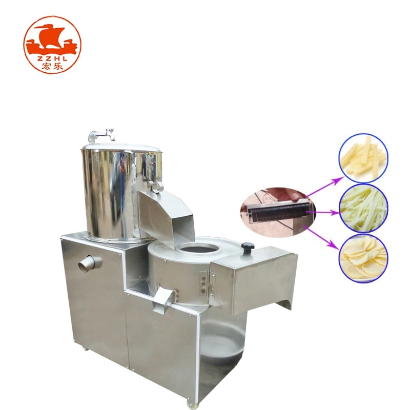 Wooden Package Oline Service Stainless Steel Washing Potato Chips Making Machine