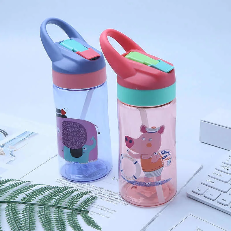 Children's Plastic Kettle Baby Kindergarten Students' Summer Gift Cups Can Be Customized Logo