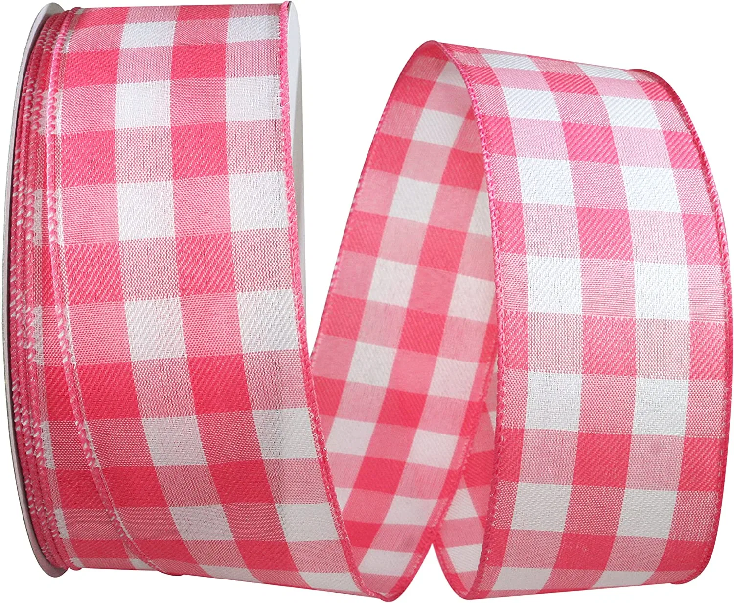 Factory Custom Ribbon Gingham Plaid Polyester Ribbon for DIY Packing Gift Wrapping Gift Ribbon